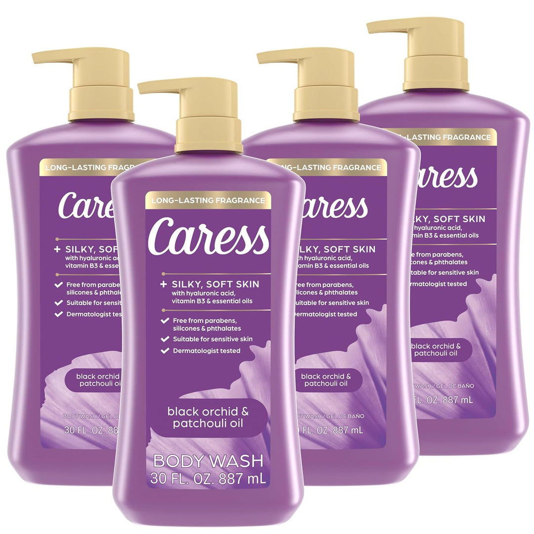 Caress Gel de baño con bomba de aceite de orquídea negra y pachulí,...