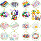 Sundaymot Arts y Crafts Supplies para Kids, 2000+Pcs DIY Craft Kits
