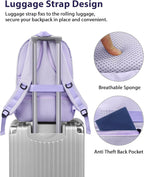 MATEIN Mochila grande para laptop de 17 pulgadas para mujer, mochil...