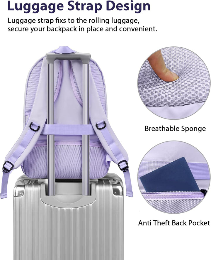 MATEIN - Mochila extra grande para portátil para mujeres, 50 L, de...
