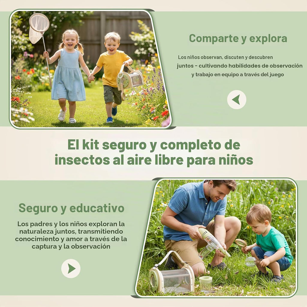 Dreamon Kit de captura de insectos para niños, 11 piezas de juguetes de