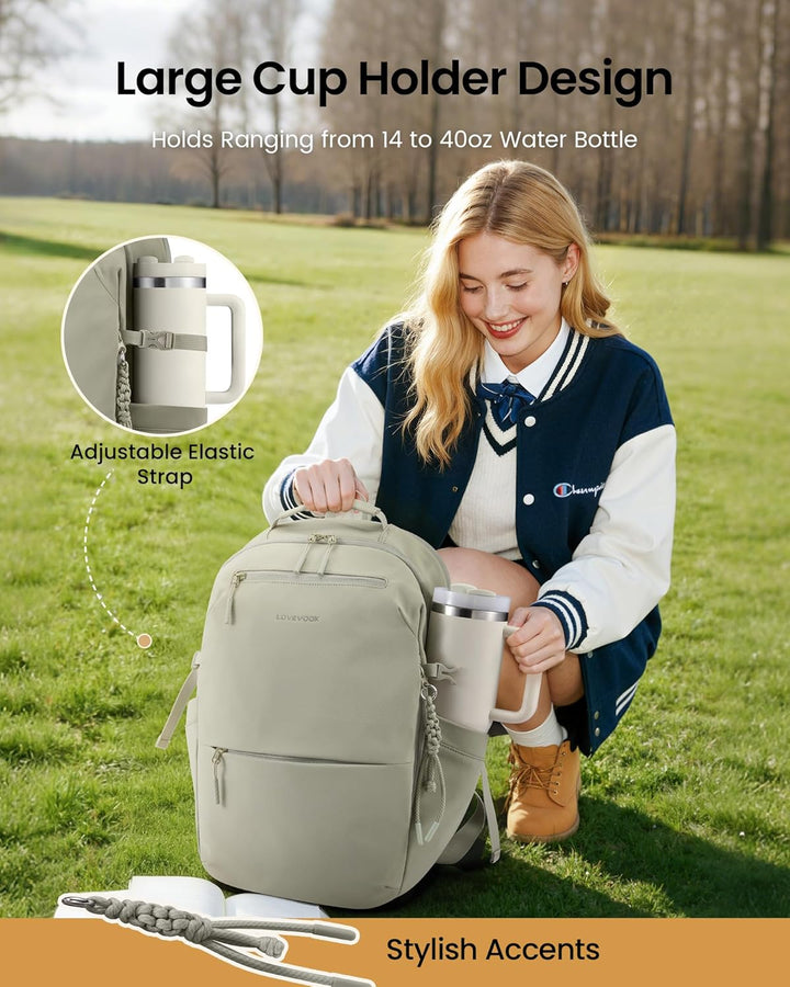 LOVEVOOK Mochila para computadora portátil para mujeres y hombres c...