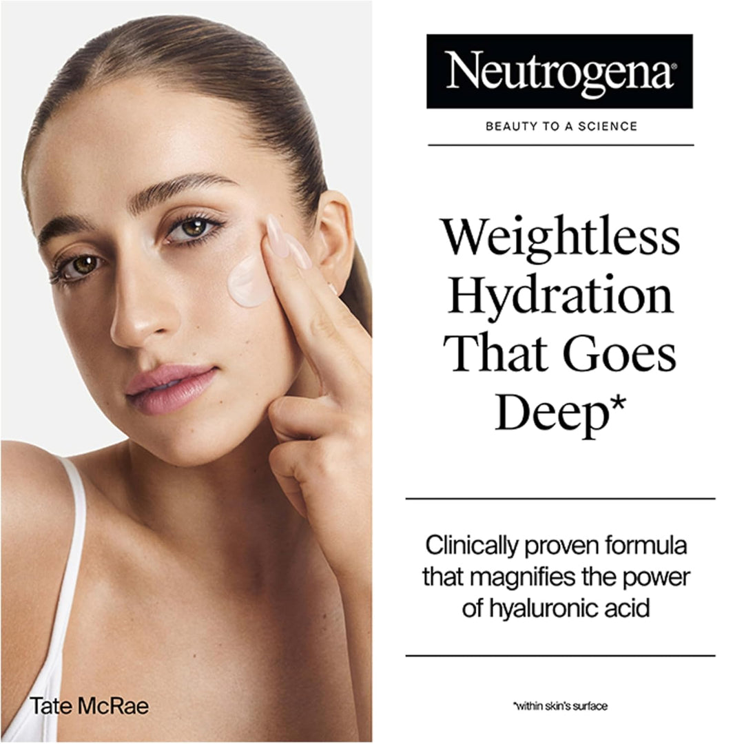 Neutrogena Hydro Boost Gel de Agua, Hidratante Facial con Ácido Hia...
