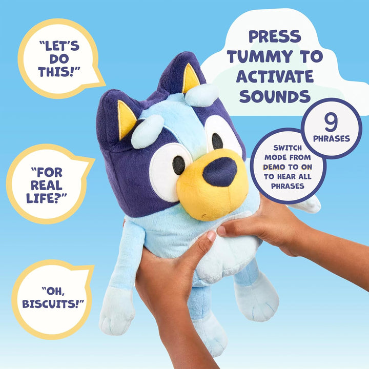 Bluey Efectos de sonido de peluche parlante, juguetes musicales sua...