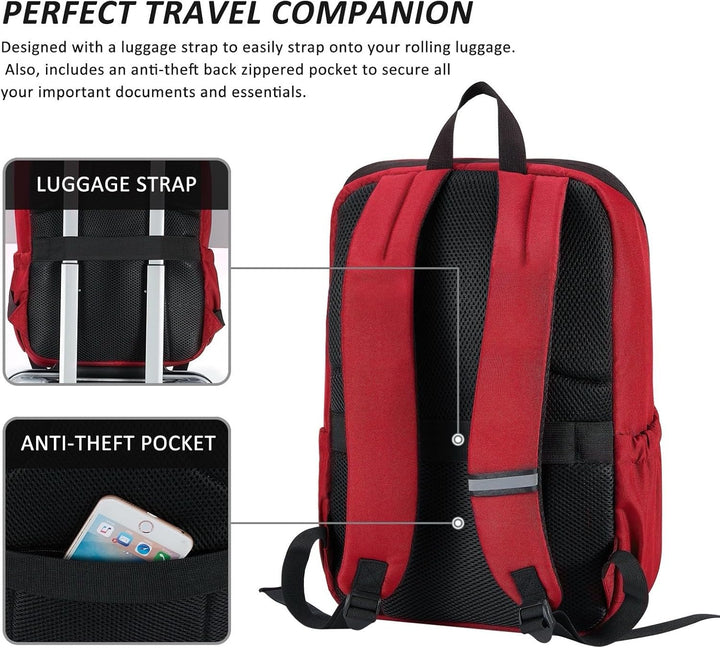 MAXTOP Mochila de viaje para computadora portátil, mochilas de nego...