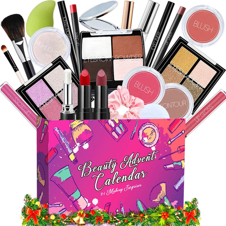 Calendario de Adviento de Maquillaje 2025 para Adolescentes y Mujer...