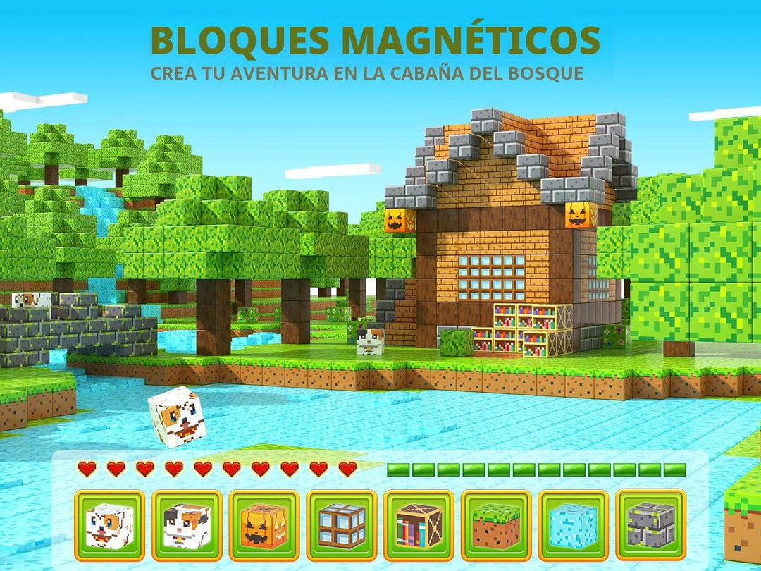 Bloques Magnéticos Norline - 100PCS Construye Mina Magworld Set de...