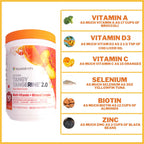 Youngevity Beyond Tangy Tangerine 2.0 Citrus Peach Fusion Complejo multivitamínico, 6
