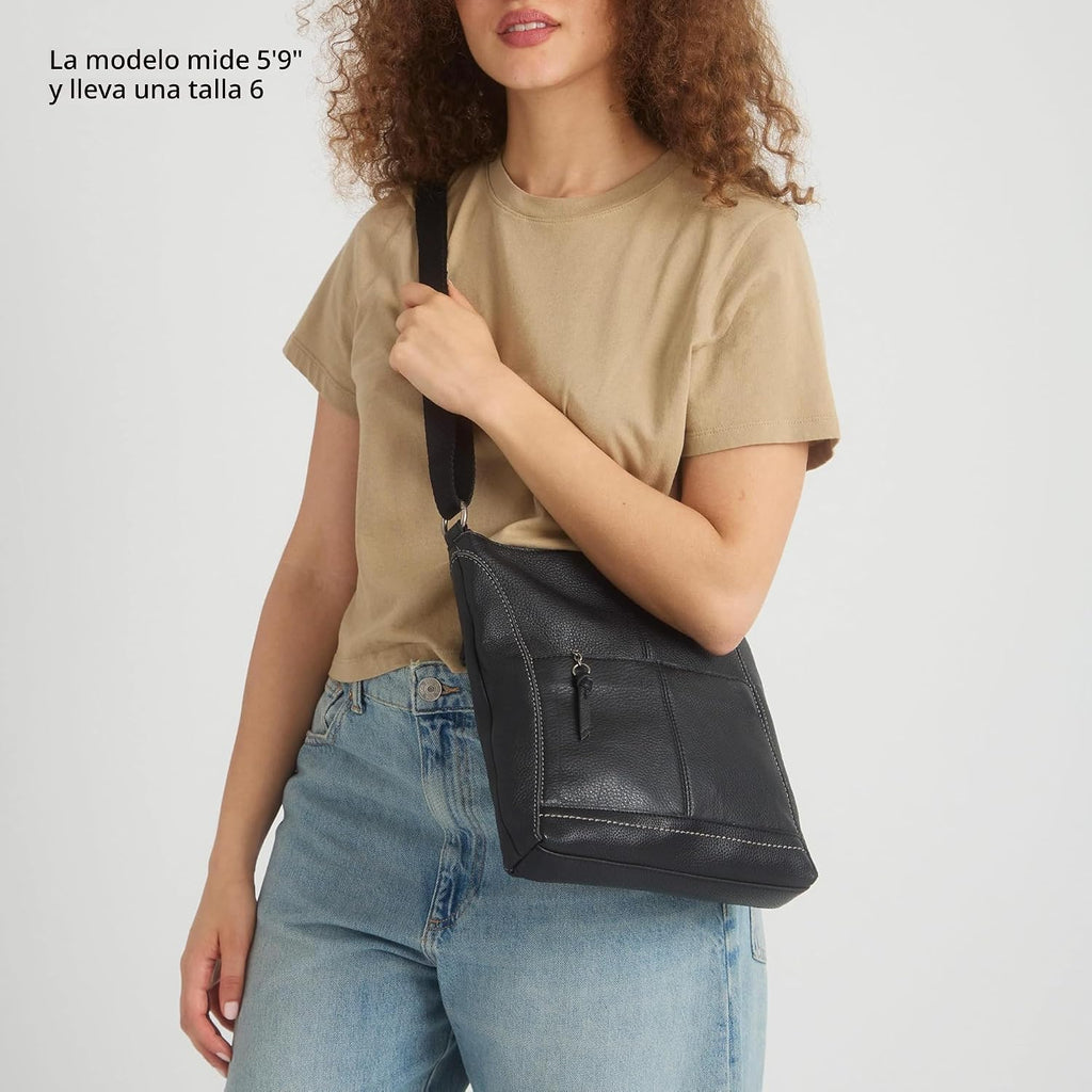 The Sak Lucia - Bolso bandolera de piel convertible con correa ajustable