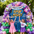 Kpop - Decoración de fiesta temática de bricolaje, kit de Navidad, pulsera de la amistad gigante de Navidad, guirnalda con letras bola Heopeis pulsera de amistad personalizable para decoración de boda