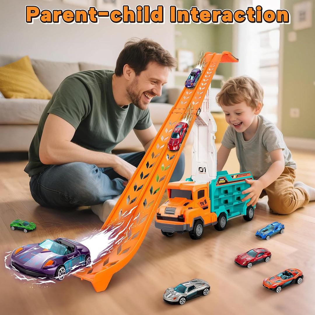 Juguetes infantiles para niños de 3, 4, 5, 6, 7, 8 años, camión tra...