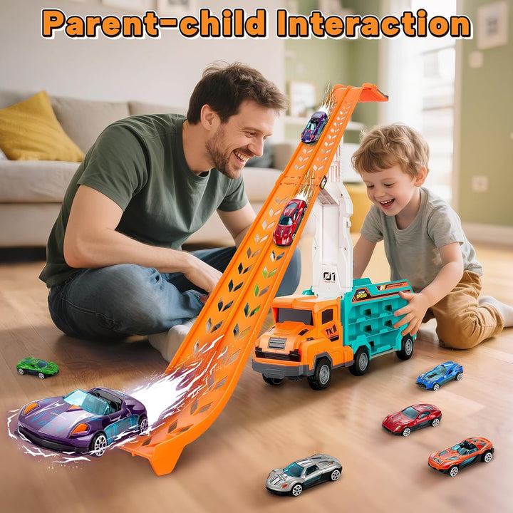 Juguetes infantiles para niños de 3, 4, 5, 6, 7, 8 años, camión tra...