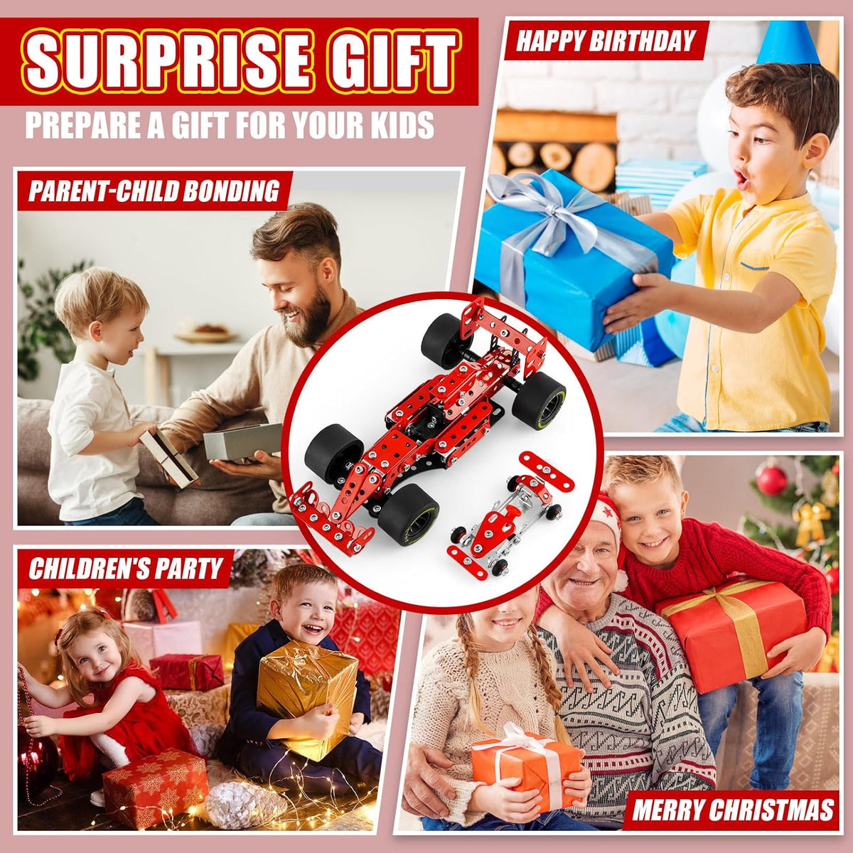 PANPAPA Kits de construcción de automóviles para niños de