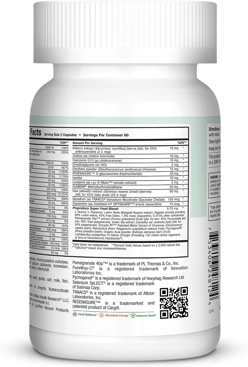 Multivitamínico 50 Plus \u2013 Multivitamínico diario de más de 50...
