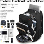 Mochila para laptop Boavan para hombre (Negro, 15.6 pulgadas), Negr...