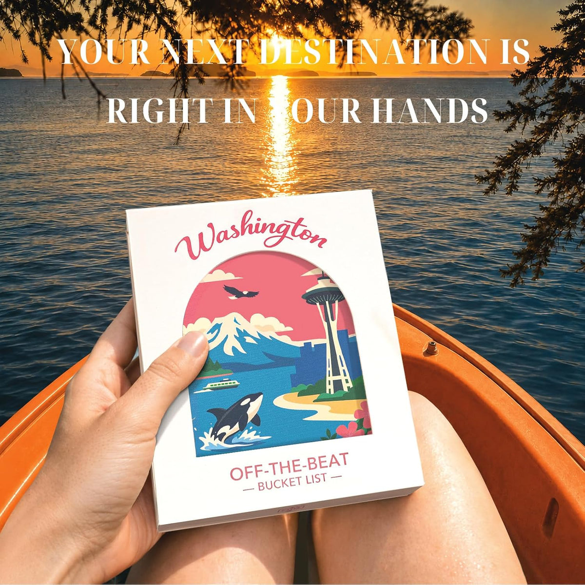 Washington Adventure - Tarjetas de lista de deseos, 50 tarjetas para rascar