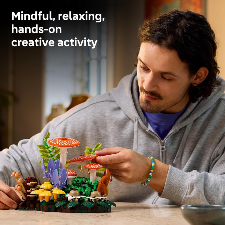 LEGO Botanicals Woodland Mushrooms - Juego de construcción para adu...