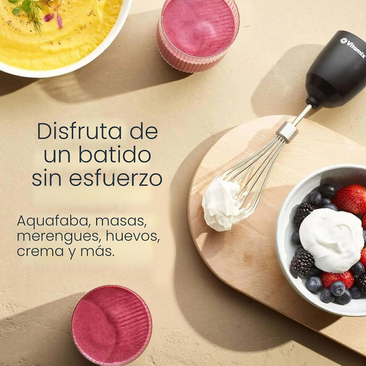 Vitamix Batidora de inmersión de 2 velocidades + accesorio para batidor