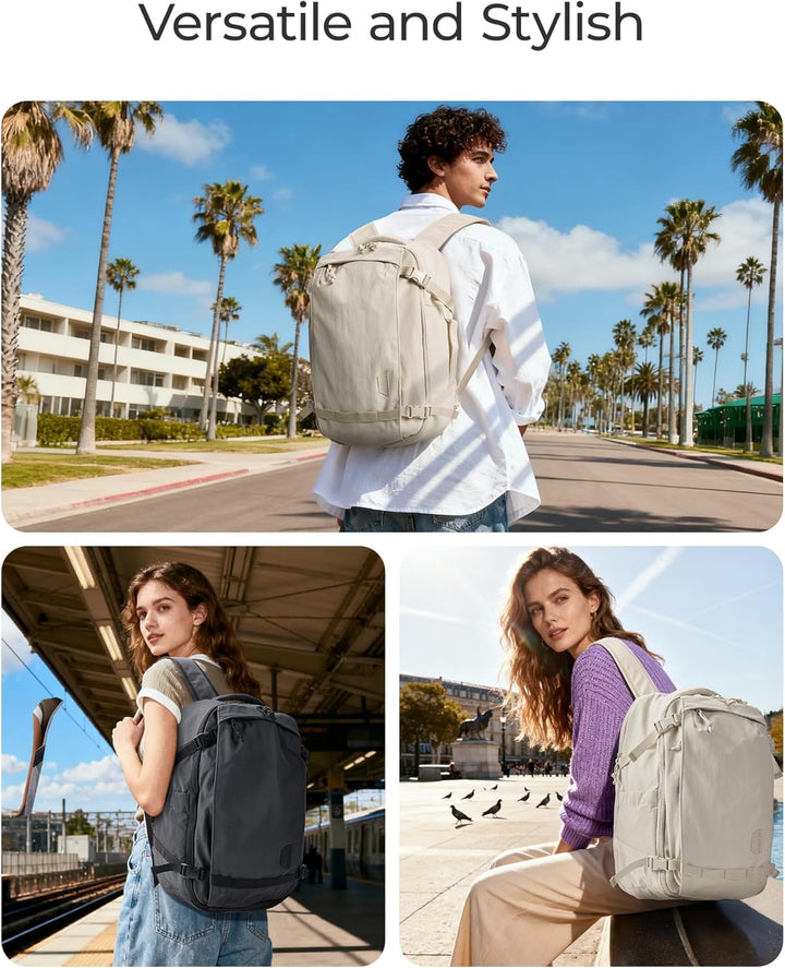 BAGSMART Mochila de viaje de mano, mochila de viaje grande de 17.3...