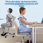 5 STARS UNITED - Almohada de dona para dolor de coxis y hemorroides, cojín de asiento grande de espuma viscoelástica para áreas propensas a llagas de cama y alivio de presión, apoyo para próstata