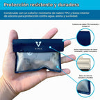 VITAL Cartera impermeable para nadar – Pequeña bolsa impermeable para llaves – Sumergible, flotante, a prueba de lluvia y agua, para surfear, llavero de coche, bolsa seca con correa para muñeca y tobillo