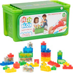 Jelly Blox Caja de Almacenamiento 2-en-1 Stash 'N Stack