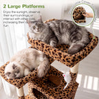 Globlazer Torre alta para gatos de varios niveles resistente de 83 pulgadas