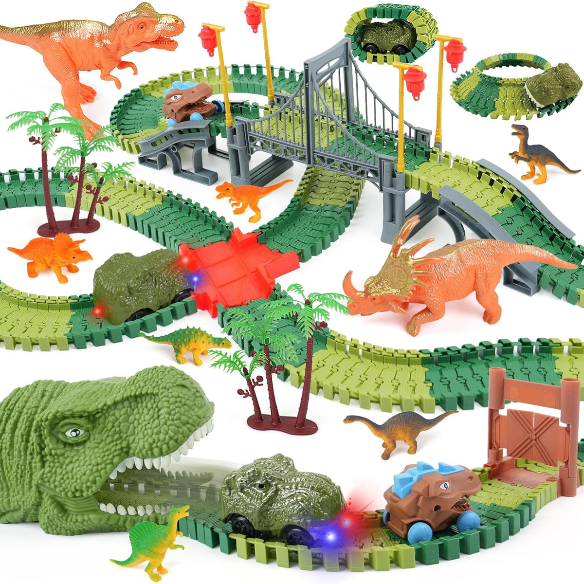 ToyFuntasy - Juguetes de pista de dinosaurio para niños