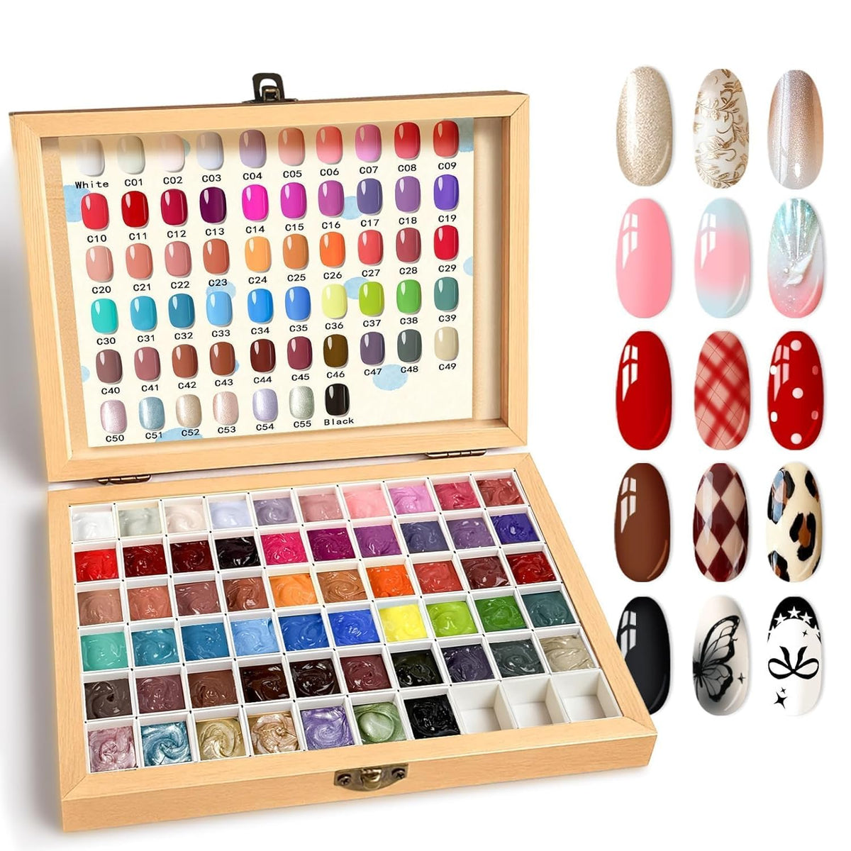 GZIXBDA Kit de Esmalte de Gel y Herramientas de Pintura con Esponja...