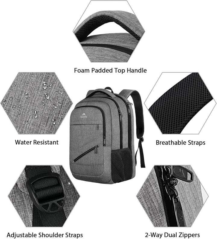 MATEIN Mochila para Laptop Extragrande de 18 Pulgadas, Mochila de V...