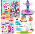 Drama Planet Mini kit de arcilla de postre para niños, haz y exhibe