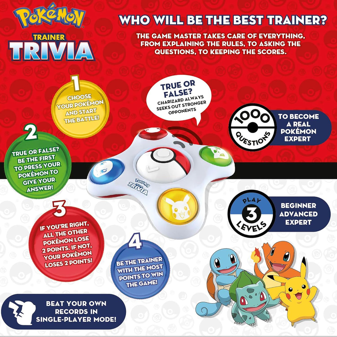 Juego de Trivia del Entrenador de Pokémon - Juego Electrónico de Ad...