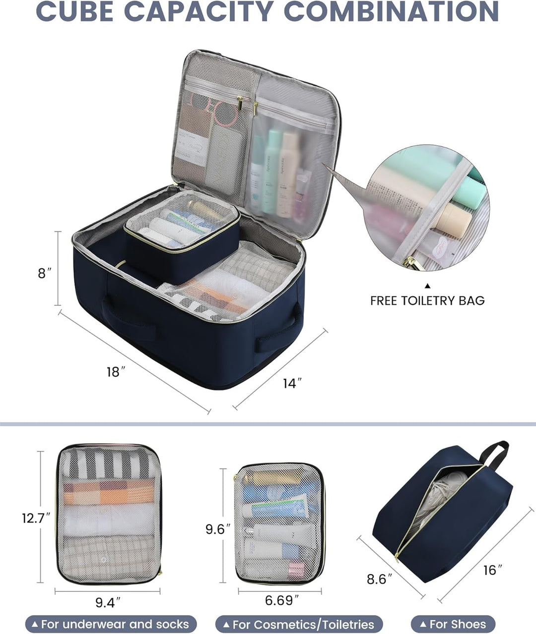 LOVEVOOK: Mochila de viaje para mujer, mochila de 40L para llevar e...