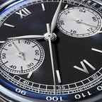 ADDIESDIVE Reloj de hombre Sweep Seconds impermeable de cuero cronógrafo