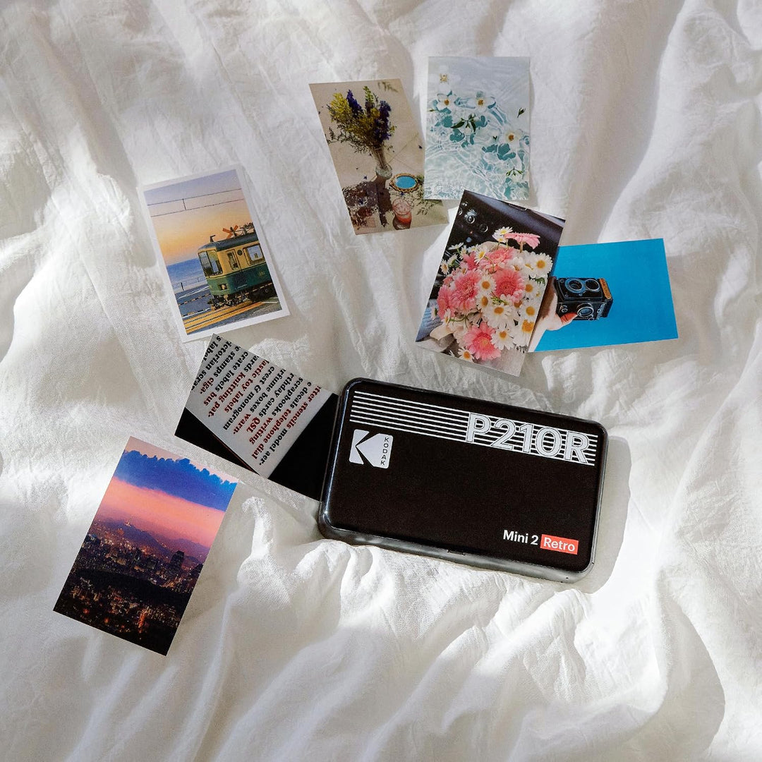 KODAK Mini 2 Retro 4PASS - Impresora fotográfica portátil de 2.1 x...