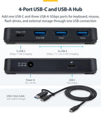 StarTech.com, 311NA-USB-HUB, hub USB 3.0 de 4 puertos