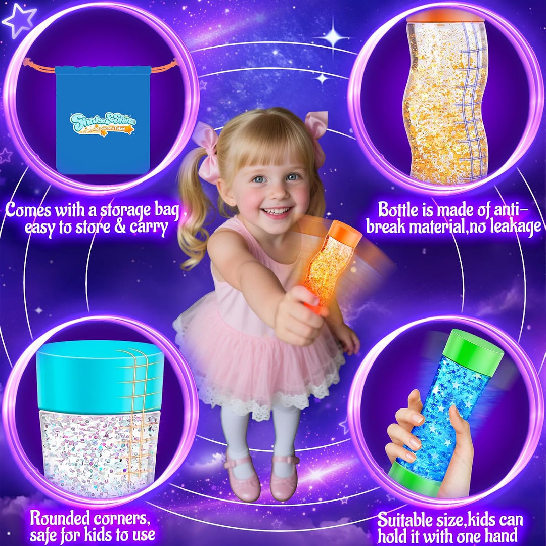 Subao Paquete de 3 Tubos Sensoriales Luminosos Artículos para Alivi...