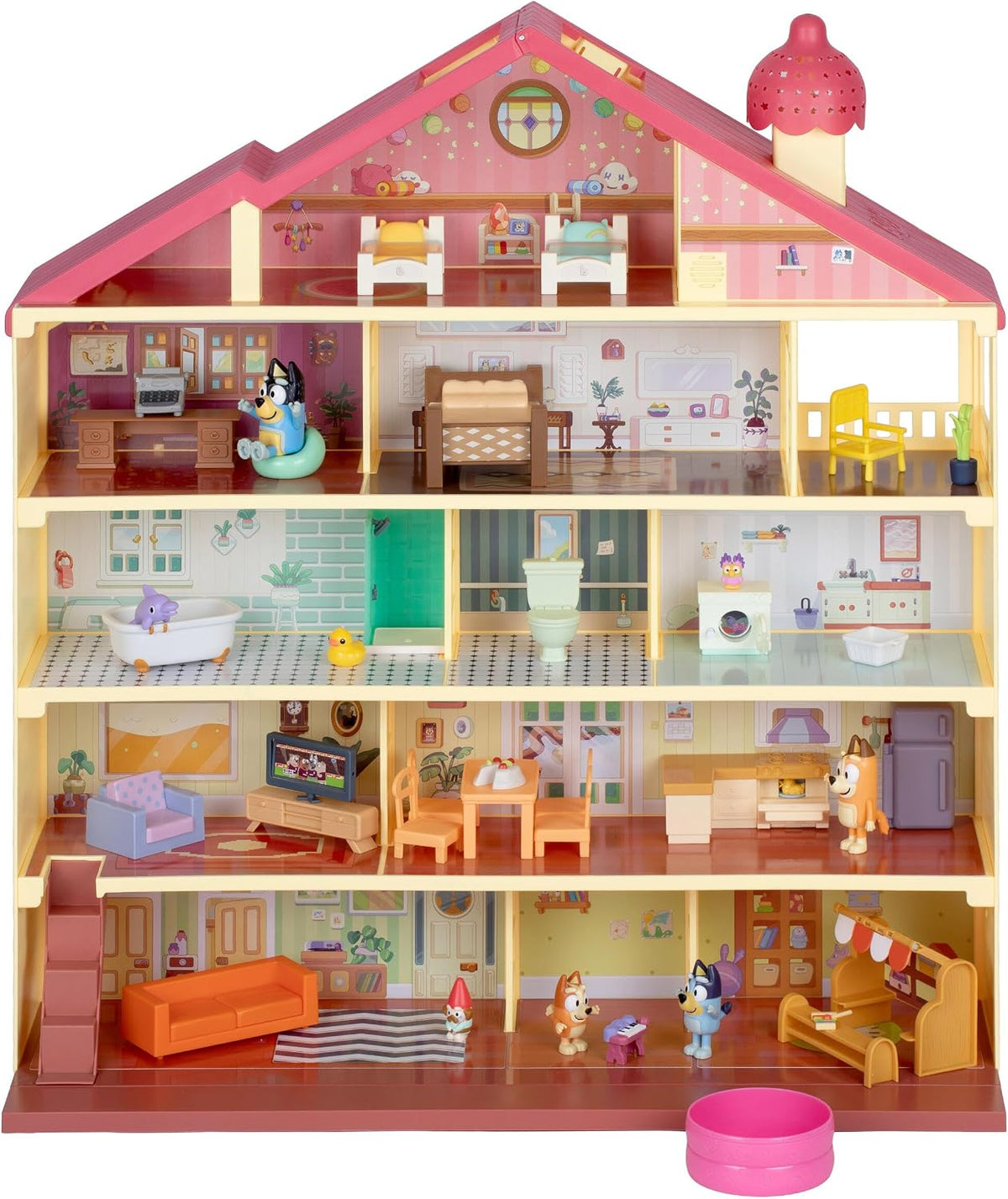 Bluey Light and Surprise Heeler House, 28 pulgadas de alto, juguete para
