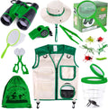 Kit de explorador para niños, atrapa insectos con prismáticos y chaleco de