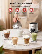 PARIS RHÔNE Espumador y Vaporizador de Leche, Calentador de Leche 4 en 1 con Control Táctil 650ml