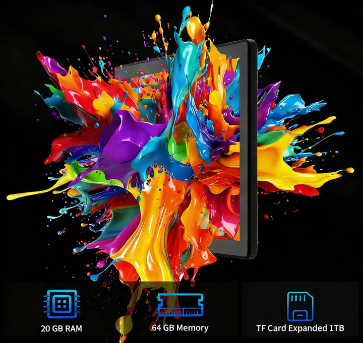 Última tableta Android 16 actualizada de 10.1 pulgadas con pantalla...