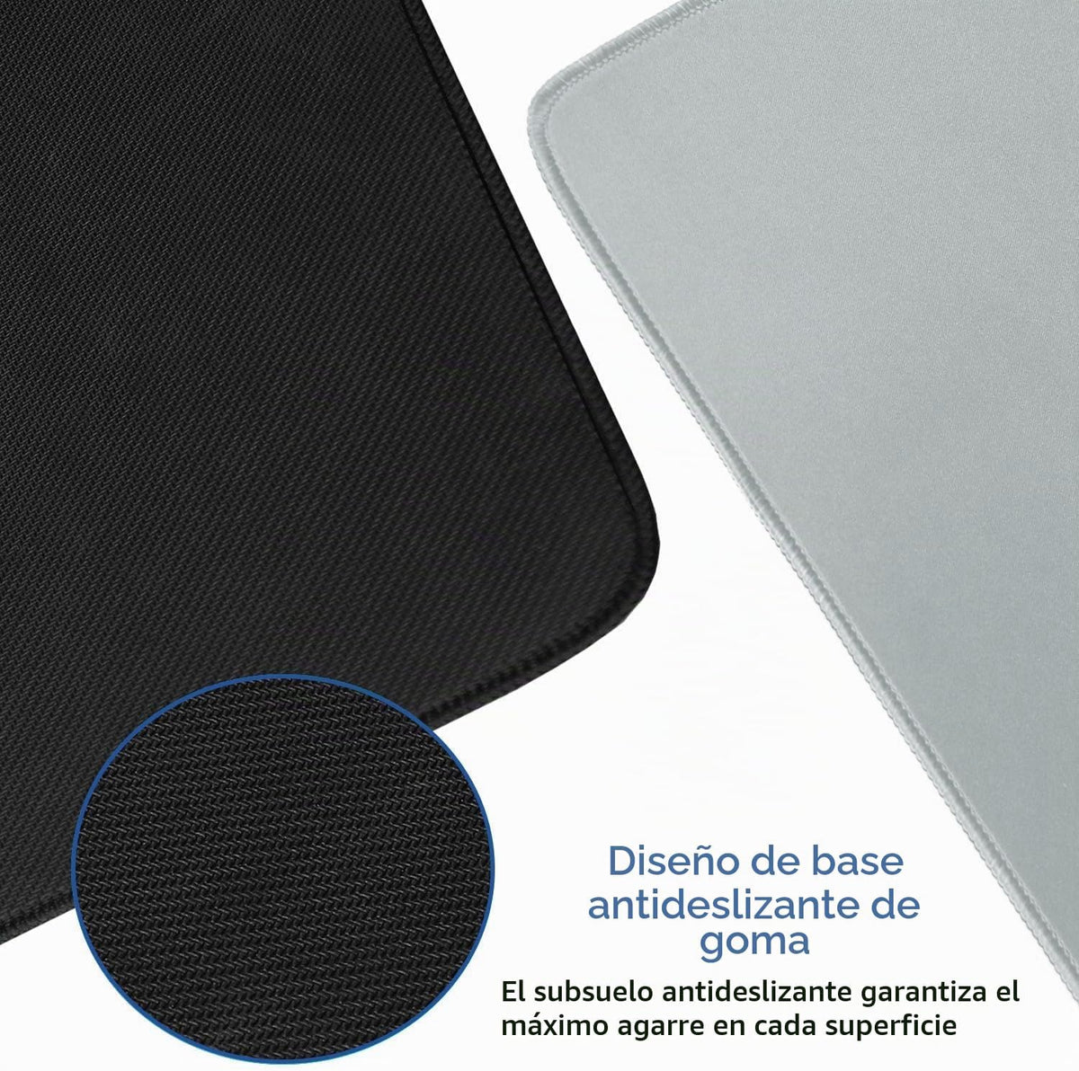 Alfombrilla de mouse grande extendida para juegos con bordes cosidos, 47.3