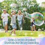 FairySandy 8 varitas de burbujas gigantes para niños, verdes, elegantes
