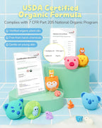 Paquete de 18 bombas de baño en forma de animal para niños con sorpresa en el interior, 6 bonitos diseños de animales, aceites esenciales orgánicos y fórmula segura para niños
