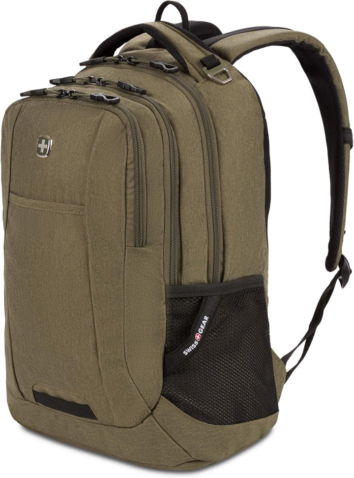 SwissGear - Mochila para laptop Cecil 5505, Verde -Oliva