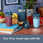 Hamilton Beach Licuadora portátil para batidos con 2 tarros Blend & Go