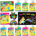 ZMLM Paquete de 24 cuadernos con diseño de arco iris para niños, recuerdos