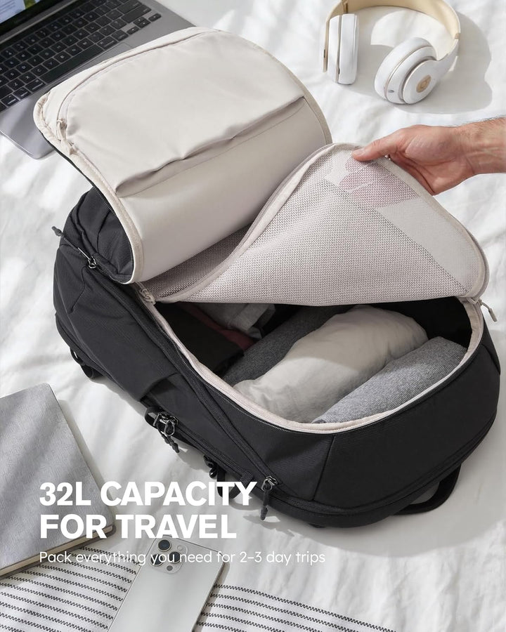 Tolaccea Travel Laptop Backpack 32L, TSA Friendly Flight Approved C...