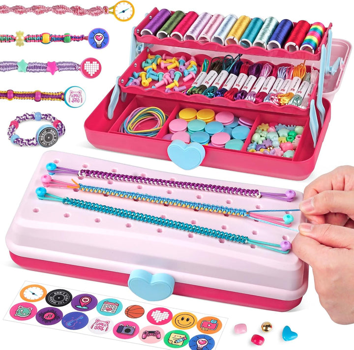 Kit de fabricación de pulseras de la amistad con caja de almacenami...