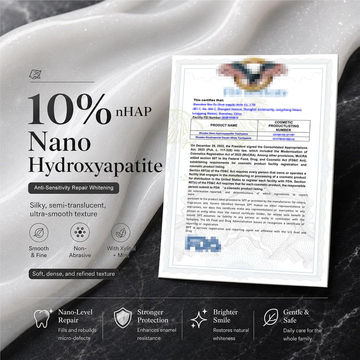 Pasta de dientes Woadee 10% Nano hidroxiapatita blanqueamiento sin...